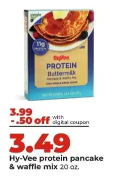 Hy-Vee Hy-Vee protein pancake & waffle mix offer