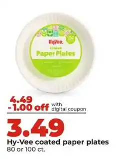 Hy-Vee Hy-Vee coated paper plates offer