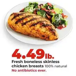Hy-Vee Fresh boneless skinless chicken breasts offer