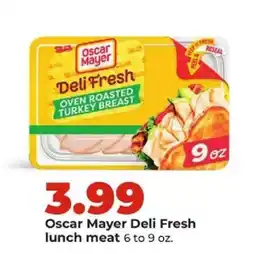 Hy-Vee Oscar Mayer Deli Fresh lunch meat offer