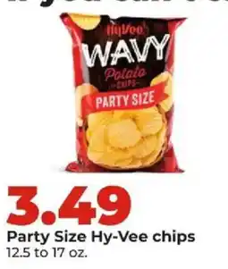 Hy-Vee Party Size Hy-Vee chips offer