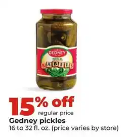 Hy-Vee Gedney pickles offer