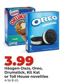 Hy-Vee Häagen-Dazs, Oreo, Drumstick, Kit Kat or Toll House novelties offer
