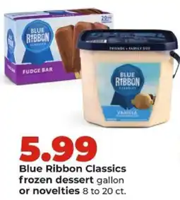 Hy-Vee Blue Ribbon Classics frozen dessert offer