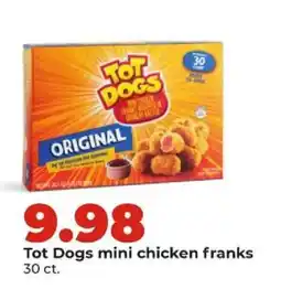 Hy-Vee Tot Dogs mini chicken franks offer