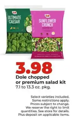 Hy-Vee Dole chopped or premium salad kit offer