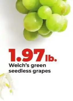 Hy-Vee Welch's green seedless grapes offer