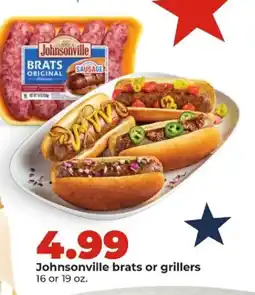 Hy-Vee Johnsonville brats or grillers offer