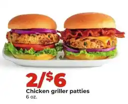 Hy-Vee Chicken griller patties offer