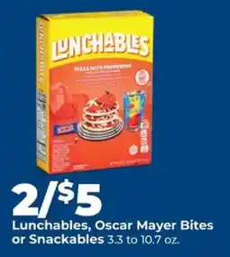 Hy-Vee Lunchables, Oscar Mayer Bites or Snackables offer