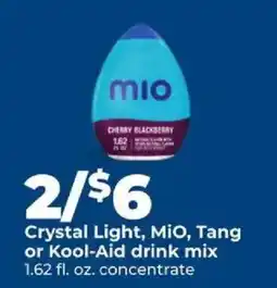 Hy-Vee Crystal Light, MiO, Tang or Kool-Aid drink mix offer