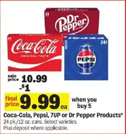 Meijer Coca-Cola, Pepsi, 7UP or Dr Pepper Products offer