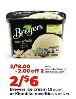 Hy-Vee Breyers ice cream offer