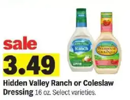Meijer Hidden Valley Ranch or Coleslaw Dressing offer