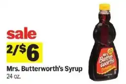 Meijer Mrs. Butterworth's Syrup offer