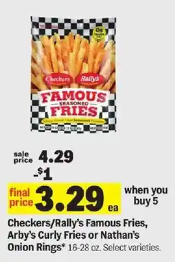 Meijer Checkers/Rally's Famous Fries offer