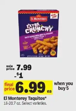Meijer El Monterey Taquitos offer
