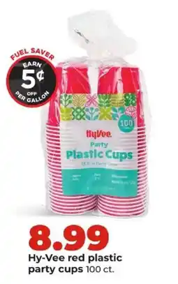 Hy-Vee Hy-Vee red plastic party cups offer