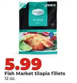 Hy-Vee Fish Market tilapia fillets offer