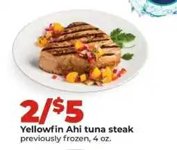 Hy-Vee Yellowfin Ahi tuna steak offer