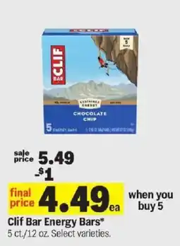 Meijer Clif Bar Energy Bars offer