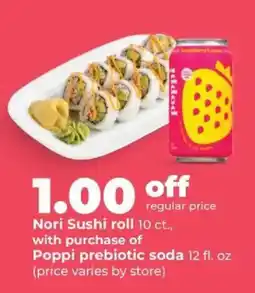 Hy-Vee Nori Sushi roll offer