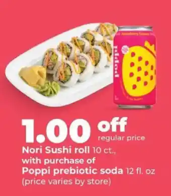 Hy-Vee Nori Sushi roll offer