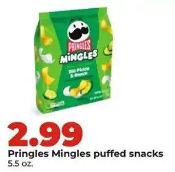 Hy-Vee Pringles Mingles puffed snacks offer