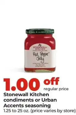 Hy-Vee Stonewall Kitchen condiments or Urban Accents seasoning offer