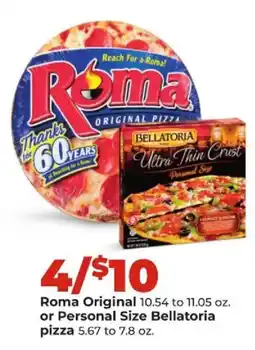Hy-Vee Roma Original pizza or Personal Size Bellatoria pizza offer