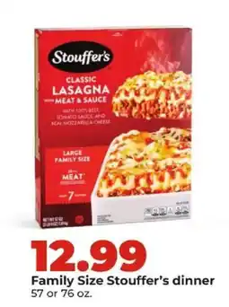 Hy-Vee Stouffer's classic lasagna with meat & sauce offer
