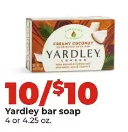 Hy-Vee Yardley bar soap offer