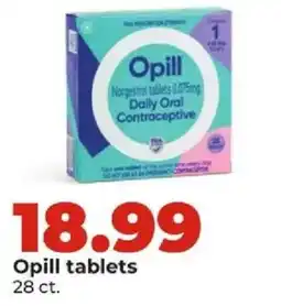 Hy-Vee Opill tablets offer