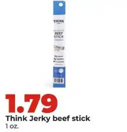 Hy-Vee Think Jerky beef stick offer