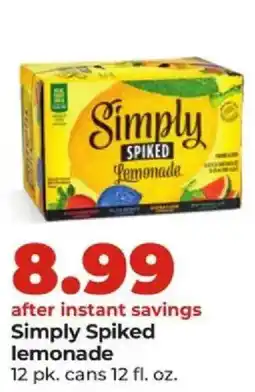 Hy-Vee Simply Spiked lemonade offer
