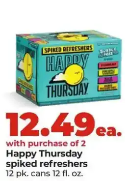 Hy-Vee Happy Thursday spiked refreshers offer