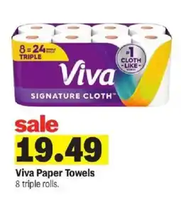 Meijer Viva paper towels offer