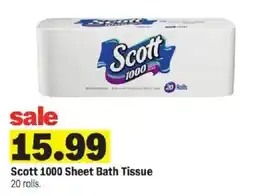Meijer Scott 1000 Sheet Bath Tissue offer