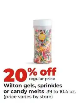 Hy-Vee Wilton gels, sprinkles or candy melts offer