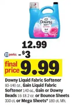 Meijer Downy Liquid Fabric Softener offer