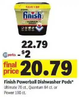 Meijer Finish Powerball Dishwasher Pods offer