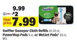 Meijer Swiffer sweeper cloth refills offer
