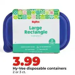 Hy-Vee Hy-Vee disposable containers offer