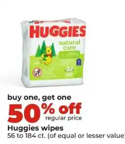 Hy-Vee Huggies wipes offer