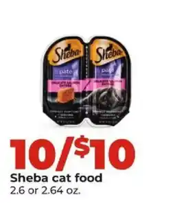 Hy-Vee Sheba cat food offer