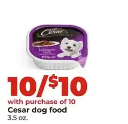 Hy-Vee Cesar dog food offer