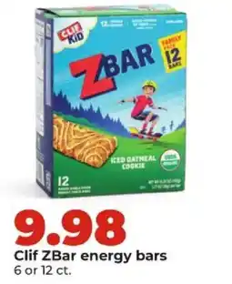 Hy-Vee Clif ZBar energy bars offer