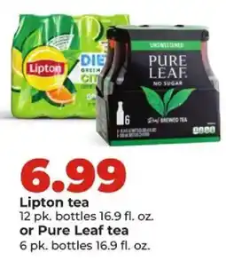 Hy-Vee Lipton tea or Pure Leaf tea offer