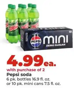 Hy-Vee Pepsi mini zero sugar offer