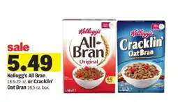 Meijer Kellogg's All Bran or Cracklin' Oat Bran offer